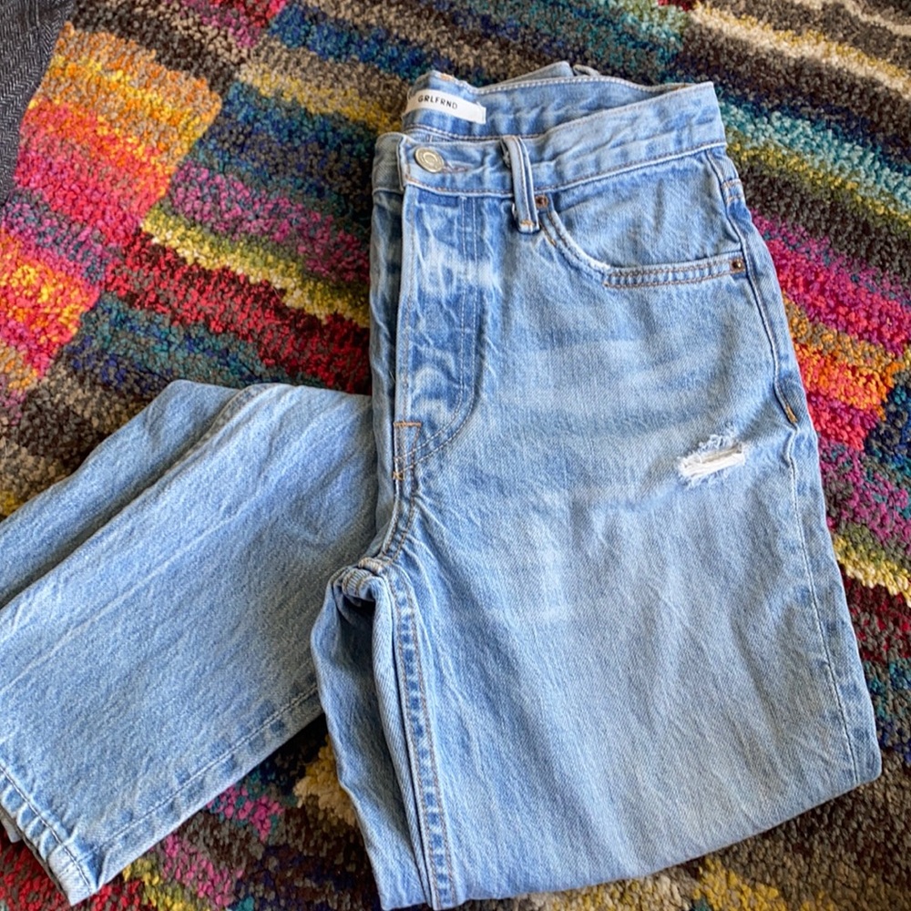 GRLFRND Denim medium to light wash Jean